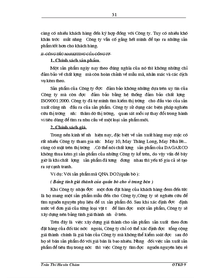 image for page Khảo sát tổng hợp về các vấn đề chung của Công ty may Đáp Cầu
