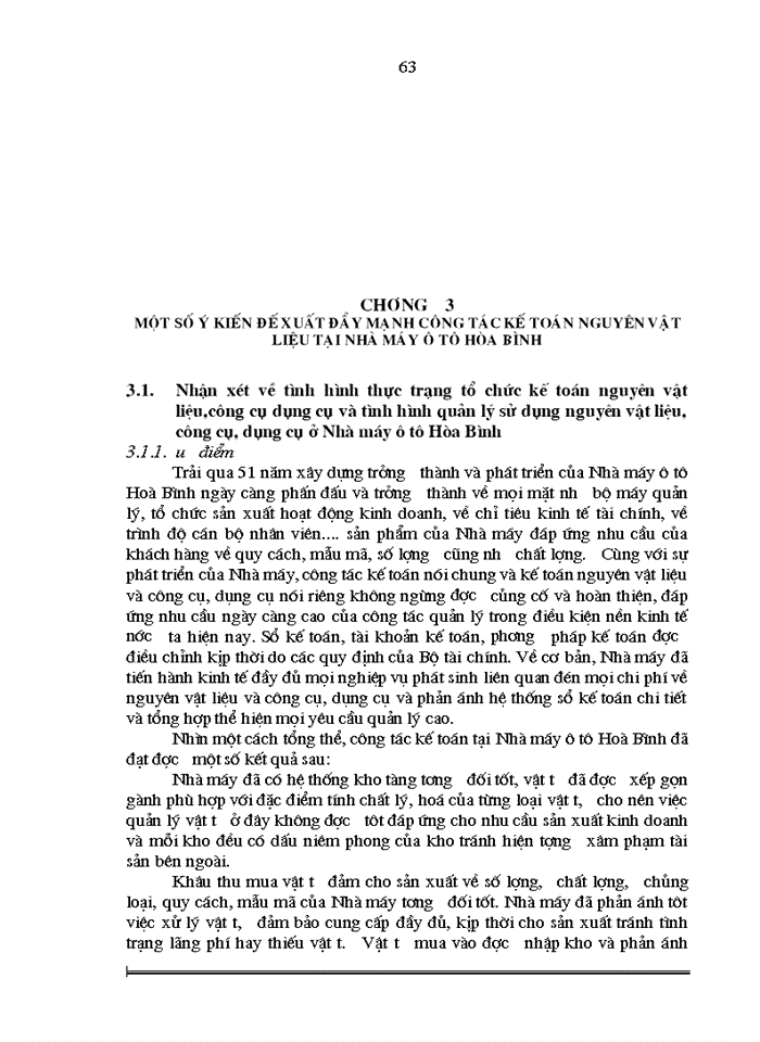 image for page Hoàn thiện công tác Kế toán Nguyên vật liệu và Công cụ dụng cụ tại Nhà máy Ô tô Hòa Bình