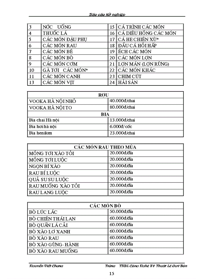 image for page Báo cáo thực tập tốt nghiệp tại nhà hàng khách sạn cầu Âm 2