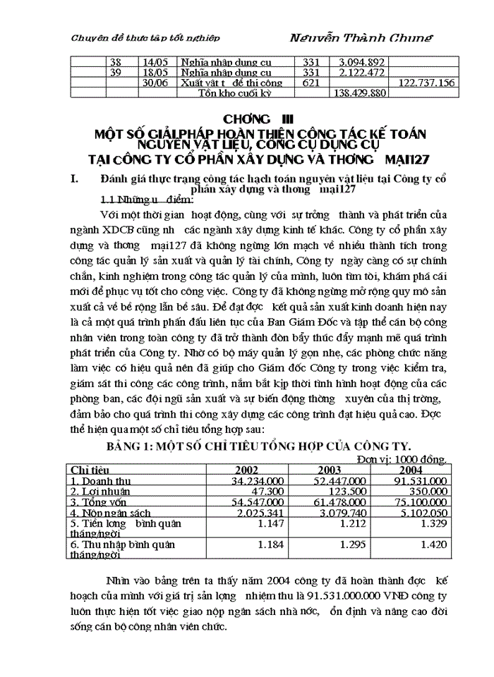 image for page Hoàn thiện công tác Kế toán Nguyên vật liệu và Công cụ dụng cụ tại Công ty cổ phần Xây dựng và Thương mại127