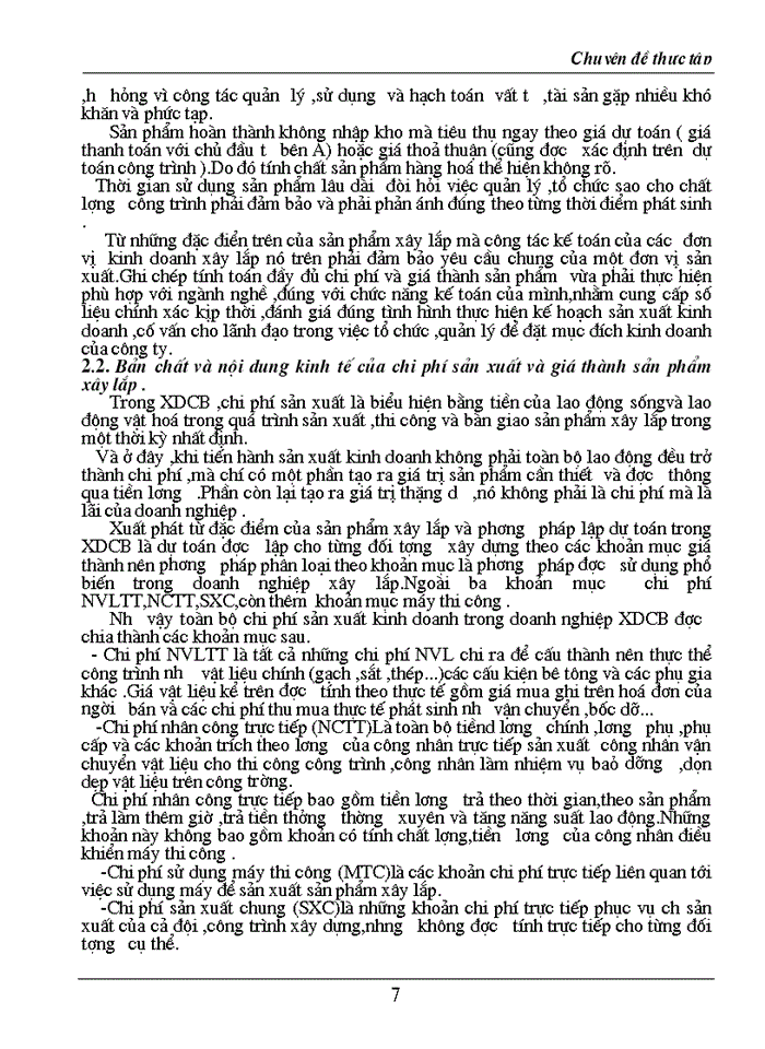 image for page Hạch toán Chi phí sản xuất và tính Giá thành sản phẩm trong doanh nghiệp Xây lắp