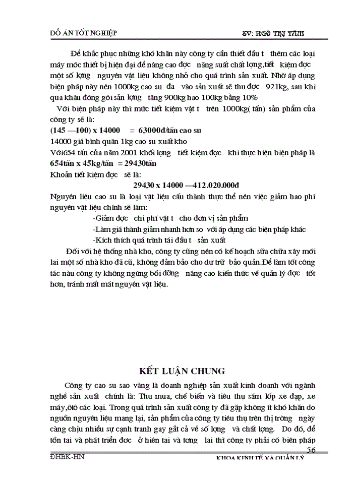 image for page Phân tích tình hình cung ứng dự trữ và sử dụng vật tư và một số biện pháp nâng cao tình hình cung ứng dự trữ và sử dụng vật tư tại Công ty cao su sao vàng