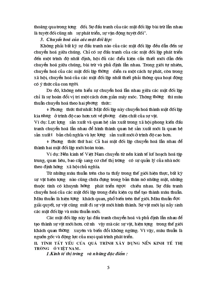 image for page Triết mác Mâu thuẫn biện chứng trong quá trình Xây dựng nền Kinh tế Thị trường theo định hướng Xã hội Chủ nghĩa ở Việt Nam