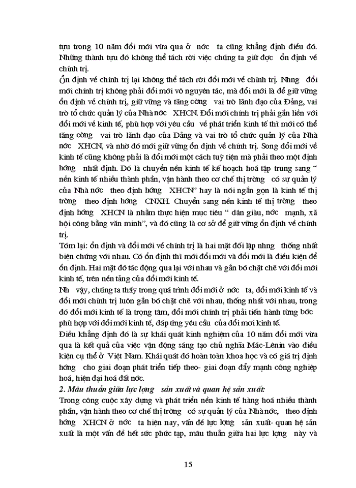 image for page Triết mác Mâu thuẫn biện chứng trong quá trình Xây dựng nền Kinh tế Thị trường theo định hướng Xã hội Chủ nghĩa ở Việt Nam