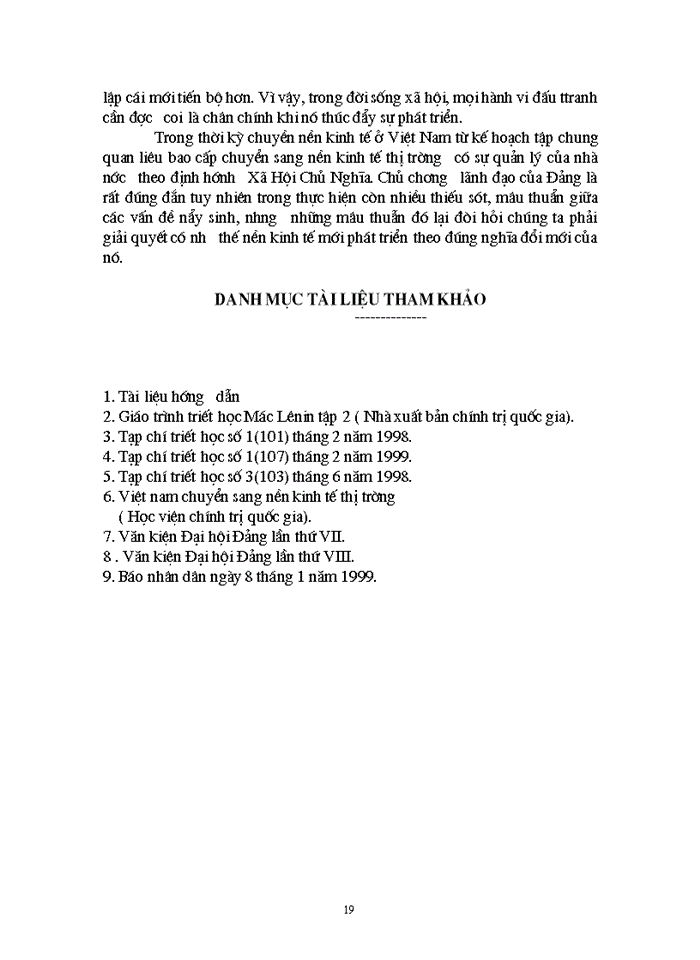 image for page Triết mác Mâu thuẫn biện chứng và biểu hiện của nó trong quá trình Xây dựng nền Kinh tế Thị trường ở Việt Nam