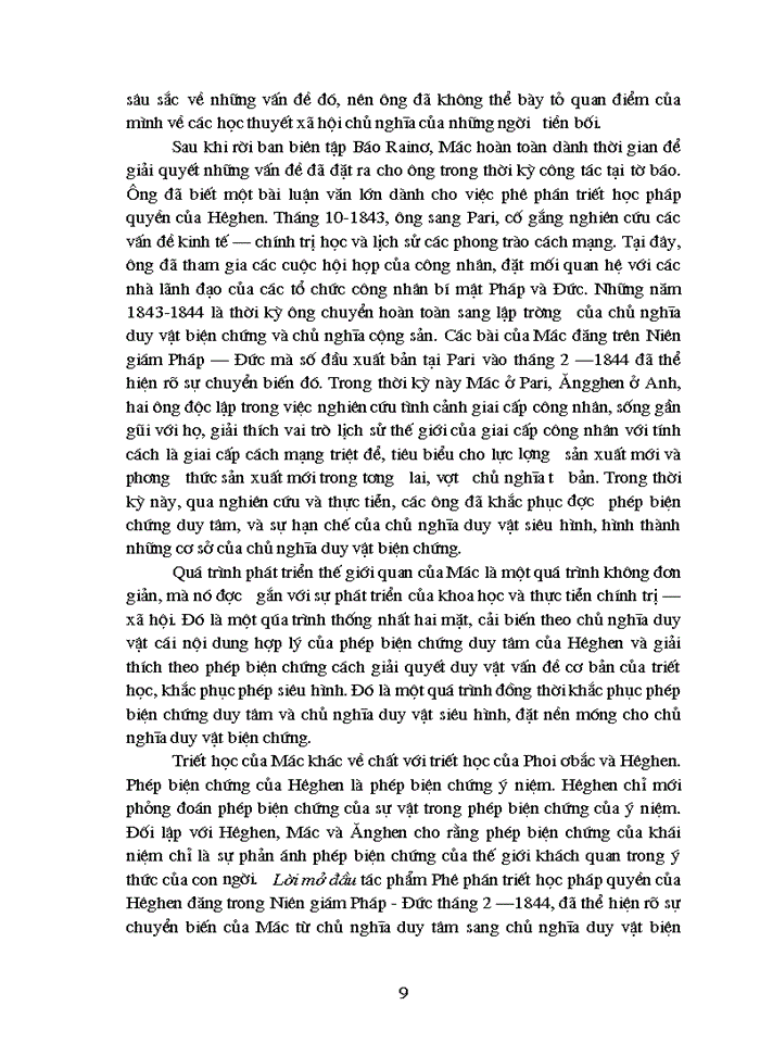 image for page Triết mác Phân tích thực chất của cuộc cách mạng trên lĩnh vực triết học do Mác - Ăngghen thực hiện ý nghĩa của vấn đề đó