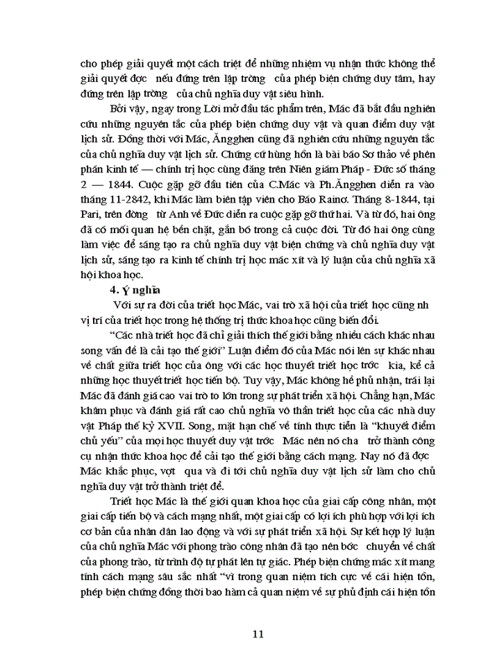 image for page Triết mác Phân tích thực chất của cuộc cách mạng trên lĩnh vực triết học do Mác - Ăngghen thực hiện ý nghĩa của vấn đề đó