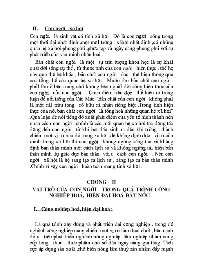 image for page Triết mác Vai trò của con người trong quá trình Công nghiệp hóa - Hiện đại hóa đất nước