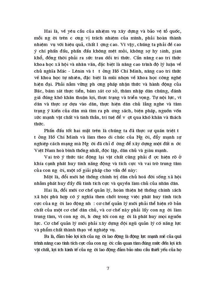 image for page Triết mác Phân tích mối quan hệ giữa vật chất và ý thức vận dụng vào việc Xây dựng Xã hội Chủ nghĩa ở nước ta