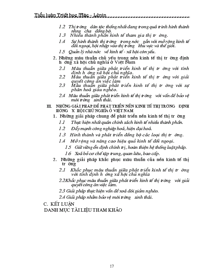 image for page Triết mác Những mâu thuẫn trong nền Kinh tế Thị trường định hướng Xã hội Chủ nghĩa ở nước ta hiện nay Thực trạng và phương hướng giải quyết