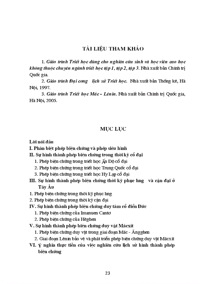 image for page Triết mác Những nét cơ bản nhất của Lịch sử hình thành phép biện chứng