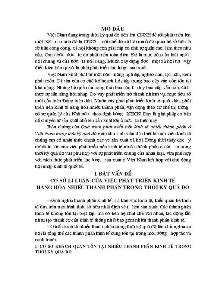 image for page Triết mác Cơ sở lí luận của việc phát triển kinh tế hàng hóa nhiều thành phần trong thời kỳ quá độ