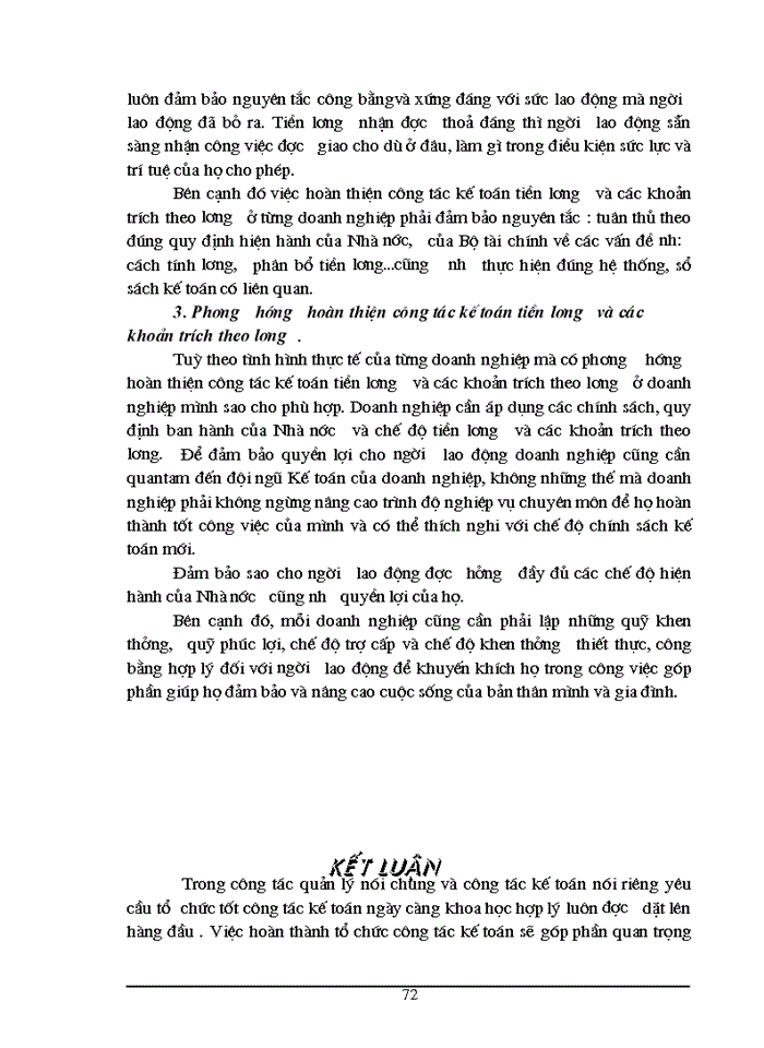 image for page Công tác tổ chức Kế toán tiền lương và các khoản trích nộp theo lương tại Công ty Mặt Trời Việt