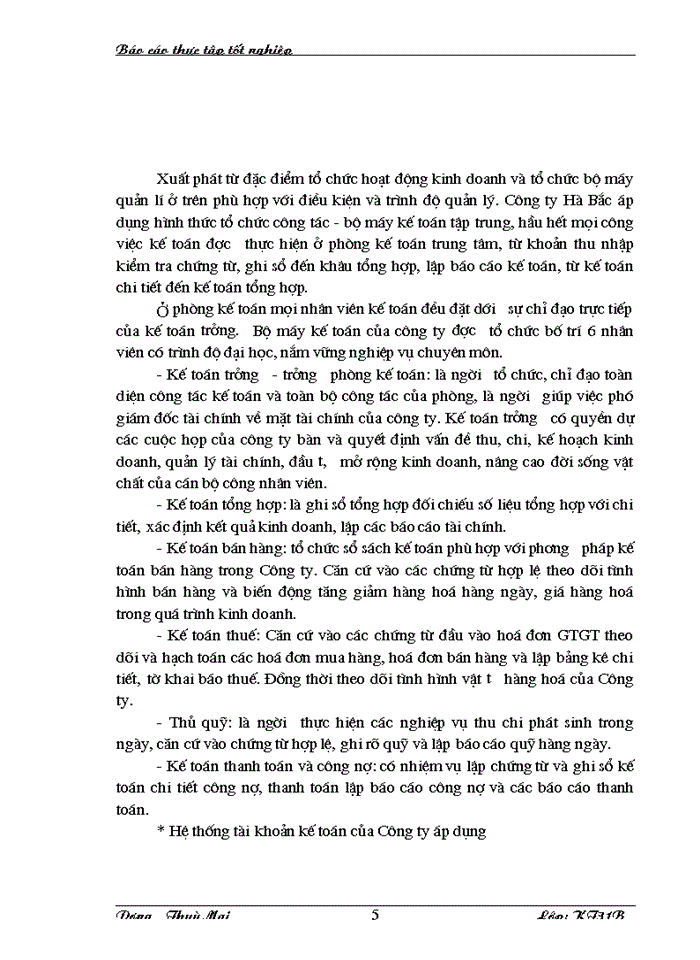 image for page Báo cáo thực tập tốt nghiệp tại Công ty cổ phần Hà Bắc