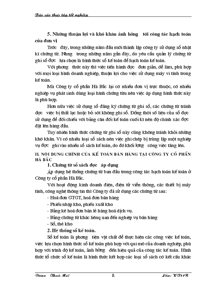 image for page Báo cáo thực tập tốt nghiệp tại Công ty cổ phần Hà Bắc