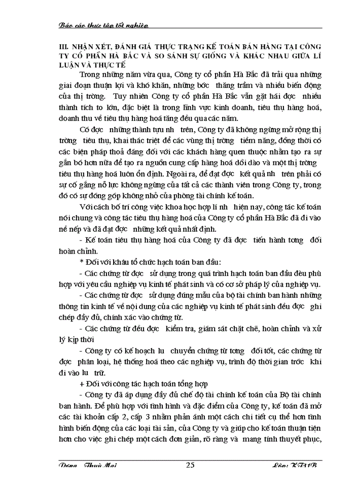 image for page Báo cáo thực tập tốt nghiệp tại Công ty cổ phần Hà Bắc