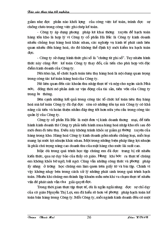 image for page Báo cáo thực tập tốt nghiệp tại Công ty cổ phần Hà Bắc