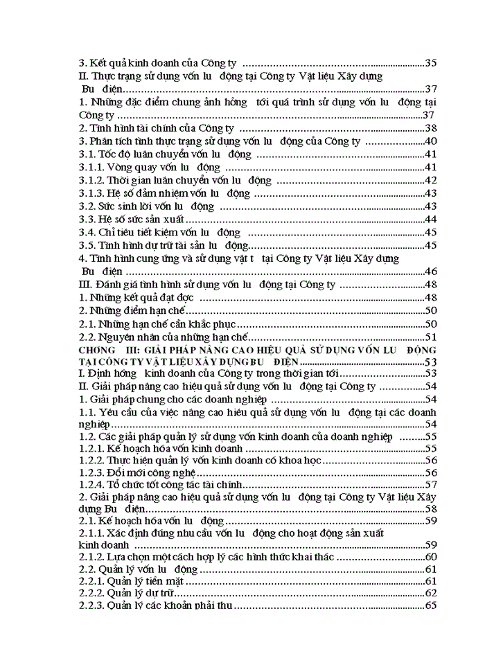 image for page Vốn lưu động và các biện pháp nâng cao hiệu quả sử dụng Vốn lưu động tại Công ty Vật liệu Xây dựng Bưu điện