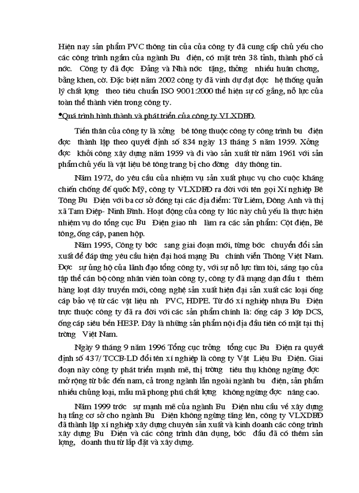 image for page Vốn lưu động và các biện pháp nâng cao hiệu quả sử dụng Vốn lưu động tại Công ty Vật liệu Xây dựng Bưu điện