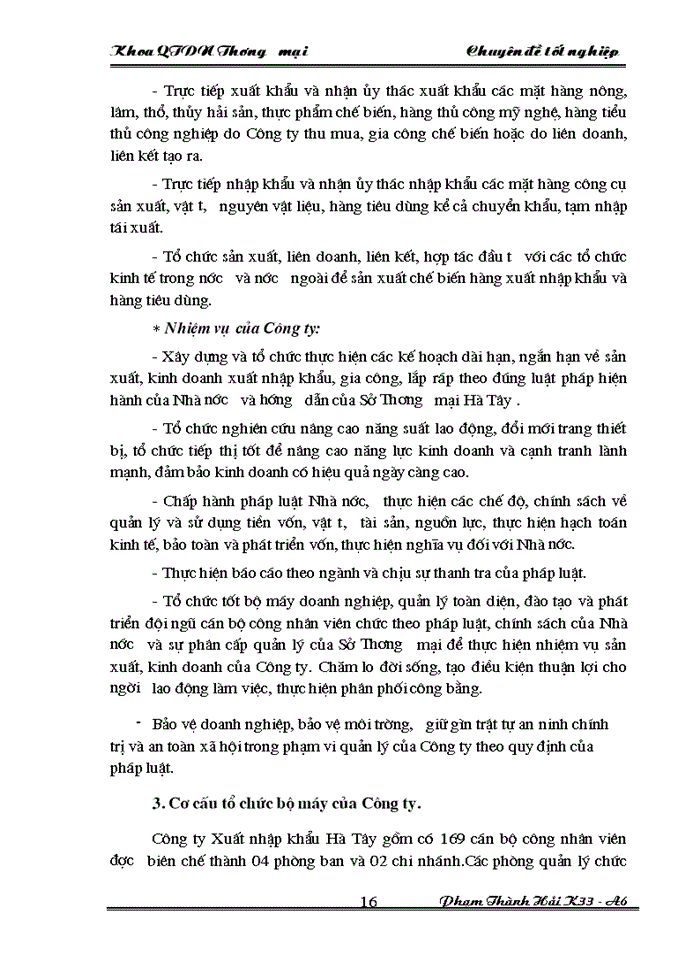 image for page Một số Biện pháp thúc đẩy hoạt động Xuất khẩu ở Công ty Xuất nhập khẩu Hà Tây