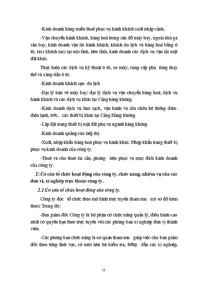 image for page Phân tích hoạt động Sản xuất Kinh doanh của Công ty dịch vụ Hàng Không sân bay Nội Bài