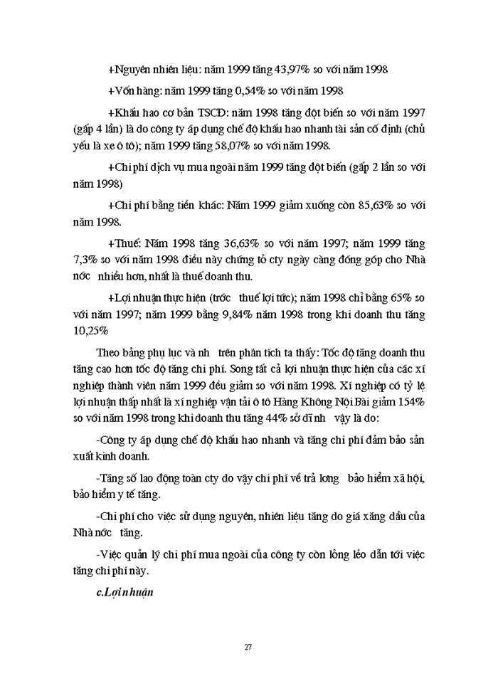 image for page Phân tích hoạt động Sản xuất Kinh doanh của Công ty dịch vụ Hàng Không sân bay Nội Bài