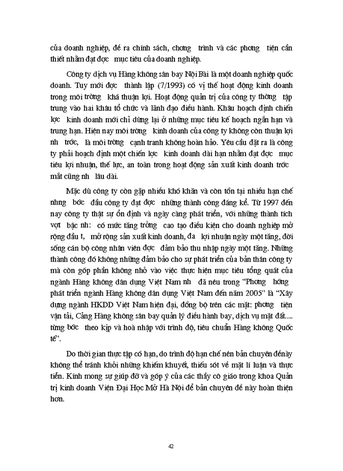 image for page Phân tích hoạt động Sản xuất Kinh doanh của Công ty dịch vụ Hàng Không sân bay Nội Bài