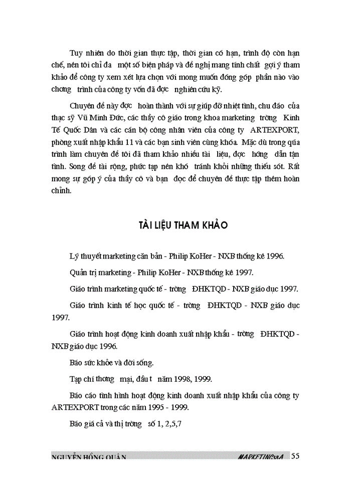 image for page Phát triển hoạt động Marketing trong Kinh doanh Xuất khẩu mặt hàng thủ công mỹ nghệ ở Công ty Xuất nhập khẩu ARTEXPORT