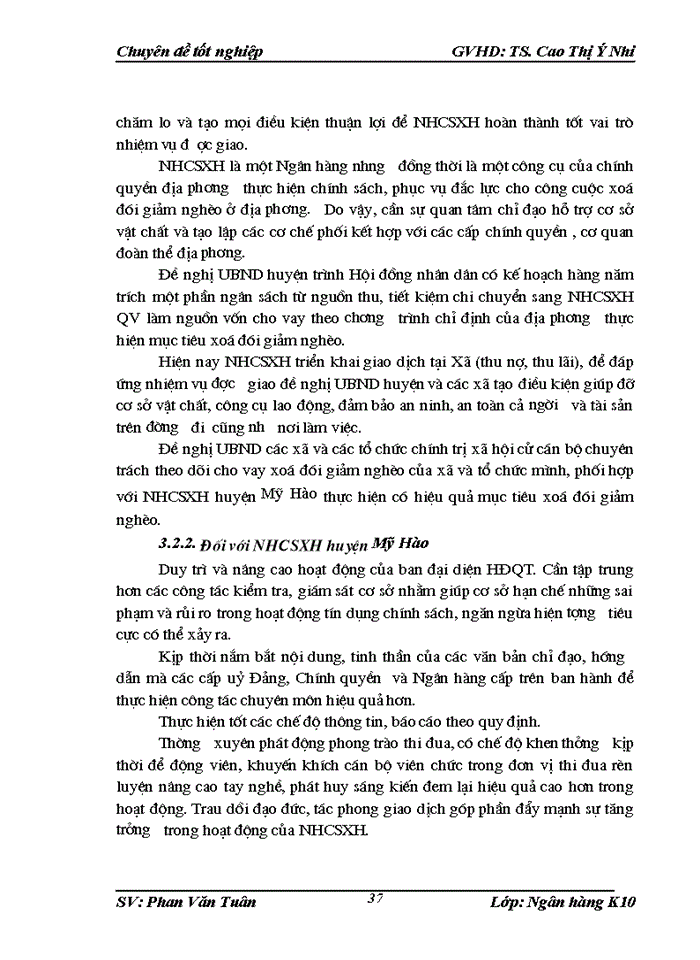 image for page Nâng cao chất lượng tín dụng đối với hộ nghèo tại Ngân hàng chính sách Xã hội huyện Mỹ hào