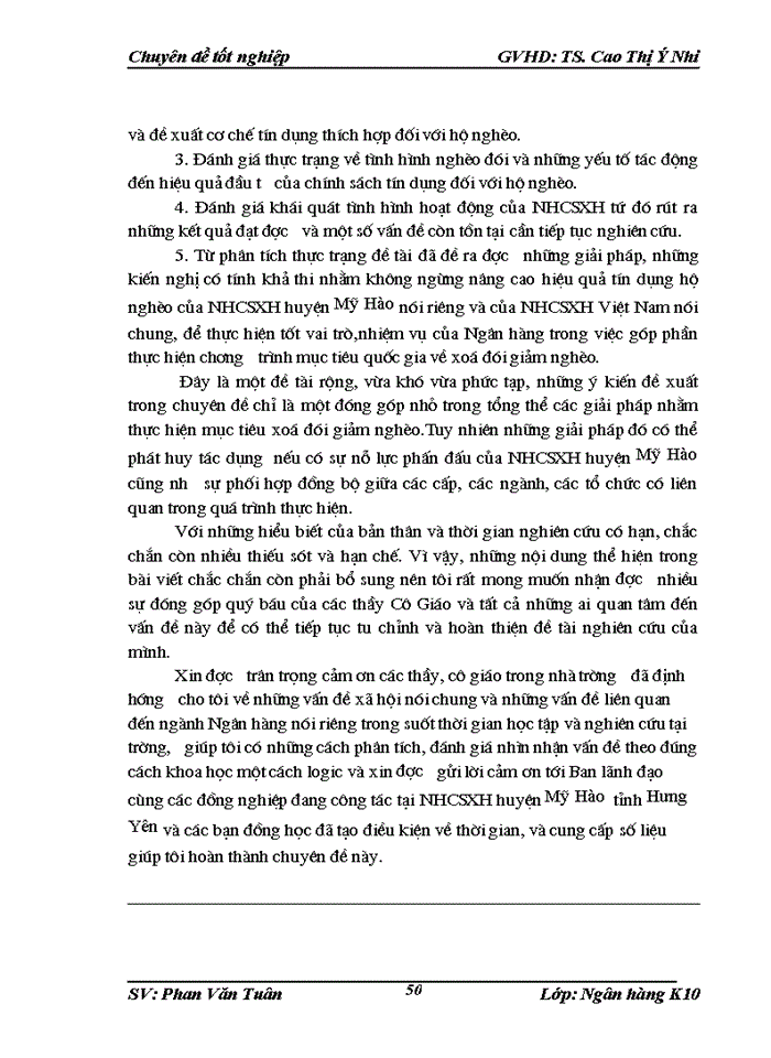 image for page Nâng cao chất lượng tín dụng đối với hộ nghèo tại Ngân hàng chính sách Xã hội huyện Mỹ hào