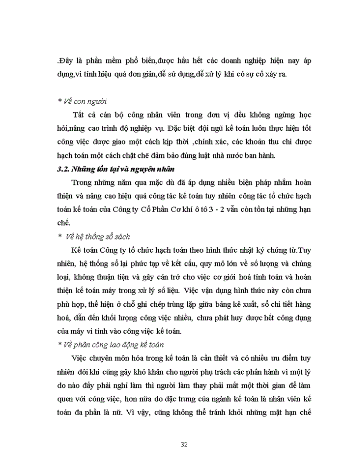image for page Tổ chức bộ máy Kế toán và hệ thống Kế toán tại Công ty cổ phần cơ khí Ô tô 3 - 2