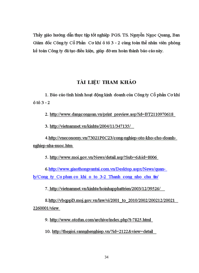 image for page Tổ chức bộ máy Kế toán và hệ thống Kế toán tại Công ty cổ phần cơ khí Ô tô 3 - 2