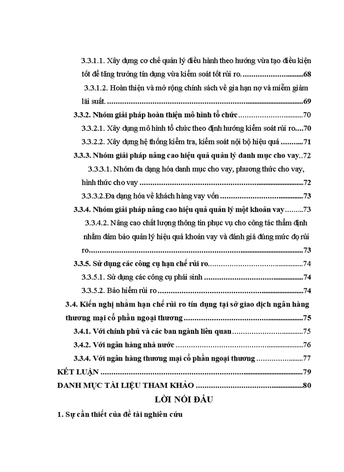 image for page Quản lý rủi ro tín dụng tại Sở giao dịch Ngân hàng thương mại cổ phần Ngoại thương Việt Nam