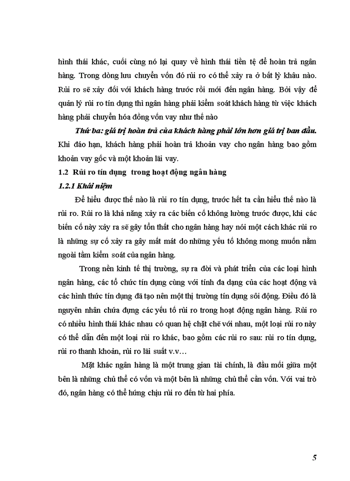 image for page Quản lý rủi ro tín dụng tại Sở giao dịch Ngân hàng thương mại cổ phần Ngoại thương Việt Nam