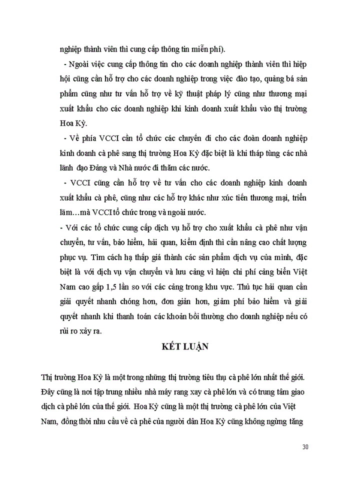 image for page Thực trạng xuất khẩu cà phê của Việt Nam sang thị trường Hoa Kỳ