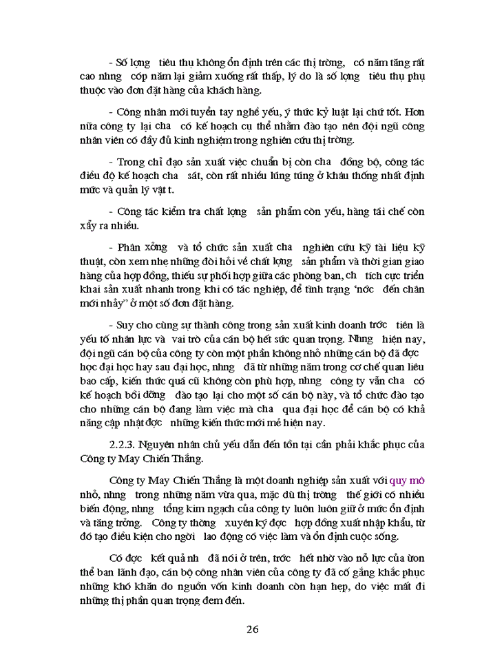 image for page Giải pháp thúc đẩy hoạt động Kinh doanh Xuất nhập khẩu của Công ty May Chiến Thắng