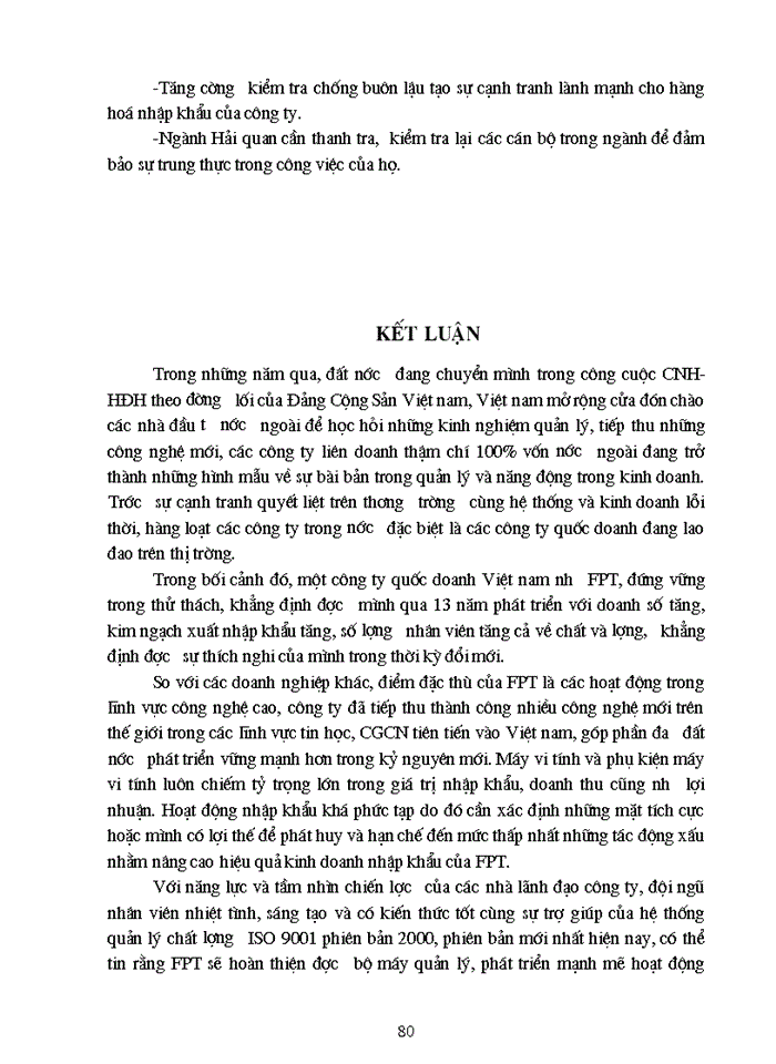 image for page Hoạt động Nhập khẩu máy vi tính và phụ kiện máy vi tính của Công ty FPT Thực trạng và Giải pháp