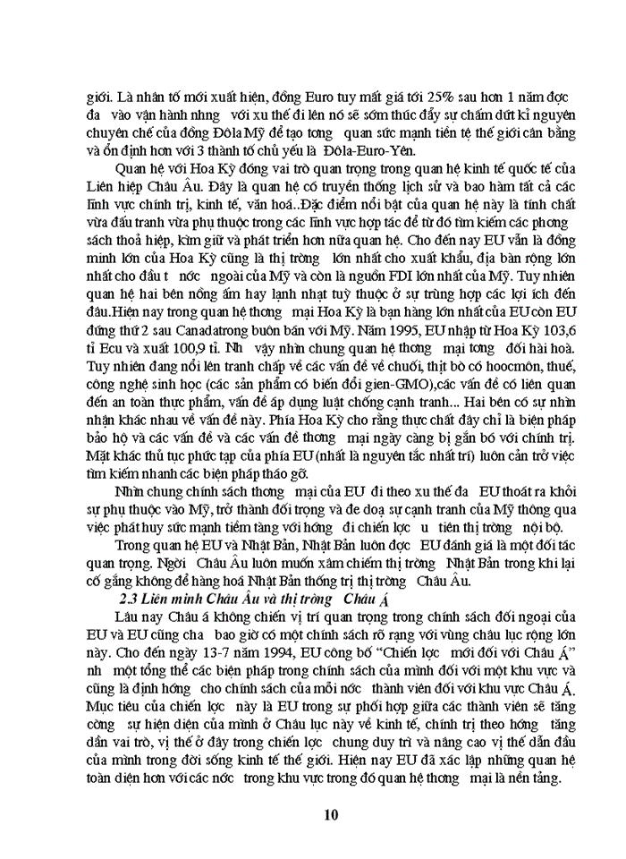 image for page Giải pháp thúc đẩy hoạt động Xuất khẩu Hàng hóa của Việt Nam sang thị trường EU giai đoạn 2001 2010