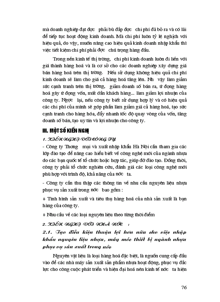 image for page THS Hoạt động Nhập khẩu nguyên liệu nhựa phục vụ sản xuất trong nước tại Công ty Thương mại và Xuất nhập khẩu Hà Nội thực trạng và giải pháp