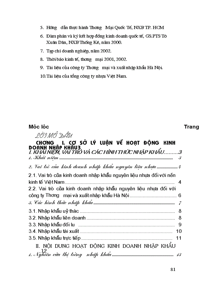 image for page THS Hoạt động Nhập khẩu nguyên liệu nhựa phục vụ sản xuất trong nước tại Công ty Thương mại và Xuất nhập khẩu Hà Nội thực trạng và giải pháp