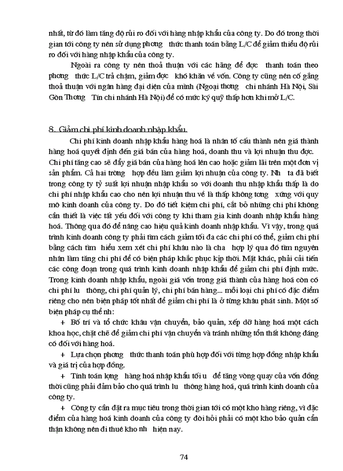 image for page THS Hoạt động Nhập khẩu của Công ty Trách nhiệm Hữu hạn Thương mại và sản xuất Việt Trung thực trạng và Giải pháp