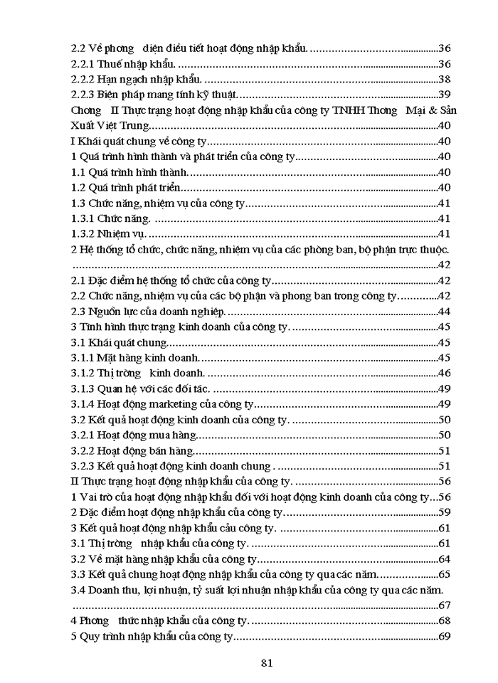 image for page THS Hoạt động Nhập khẩu của Công ty Trách nhiệm Hữu hạn Thương mại và sản xuất Việt Trung thực trạng và Giải pháp
