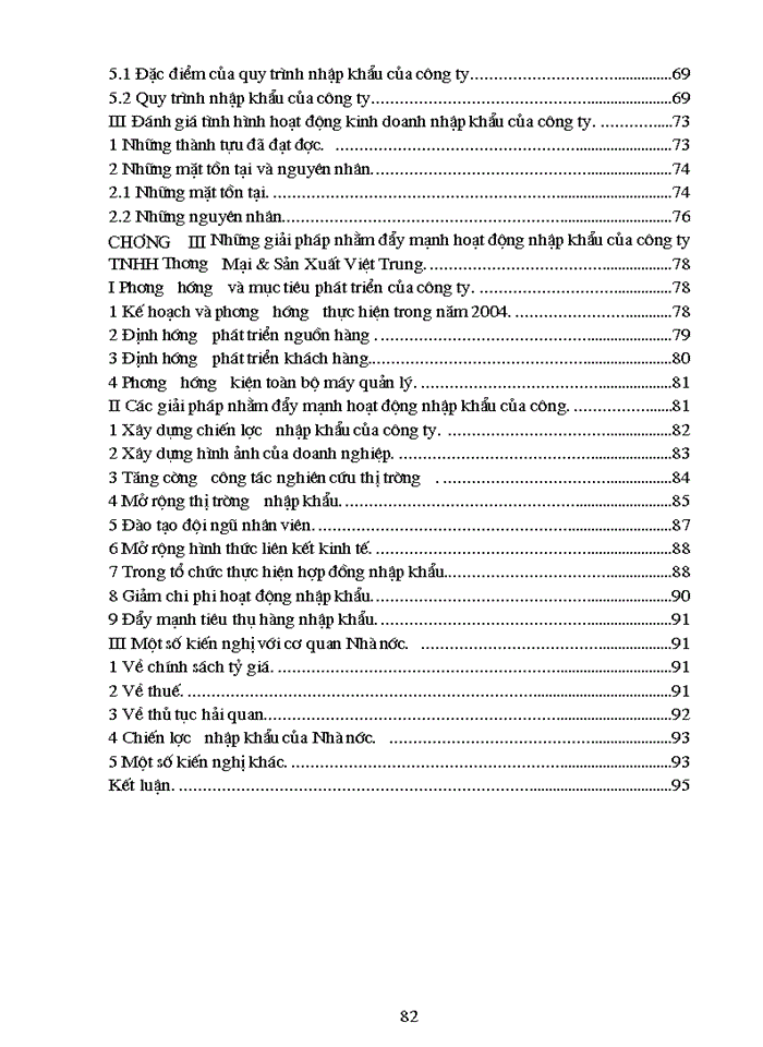 image for page THS Hoạt động Nhập khẩu của Công ty Trách nhiệm Hữu hạn Thương mại và sản xuất Việt Trung thực trạng và Giải pháp