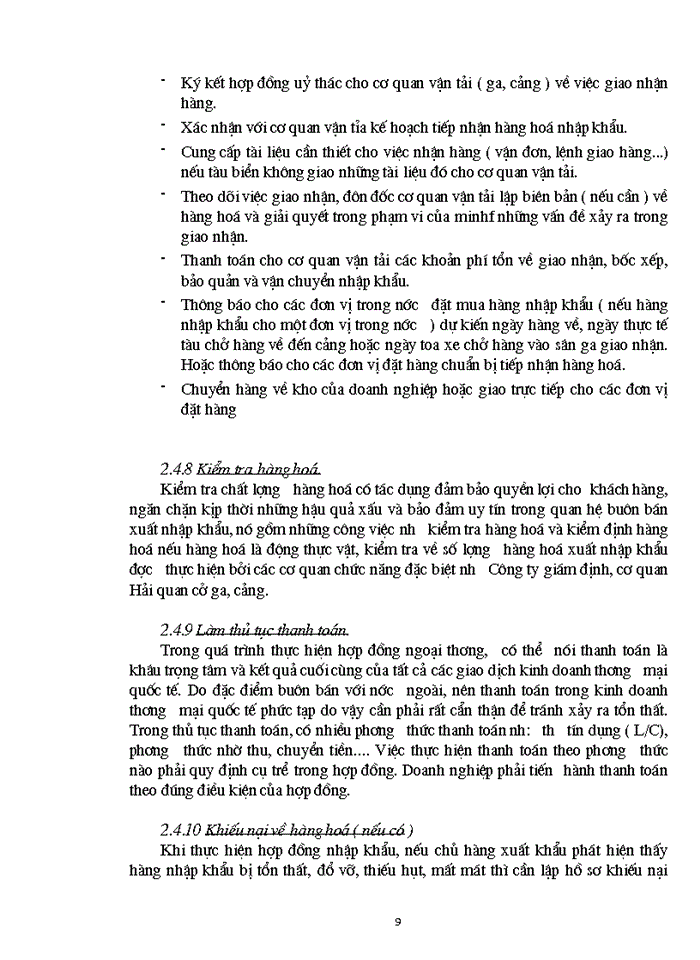 image for page Một số Giải pháp nâng cao hiệu quả Nhập khẩu ở Công ty Xuất nhập khẩu tổng hợp ngành muối