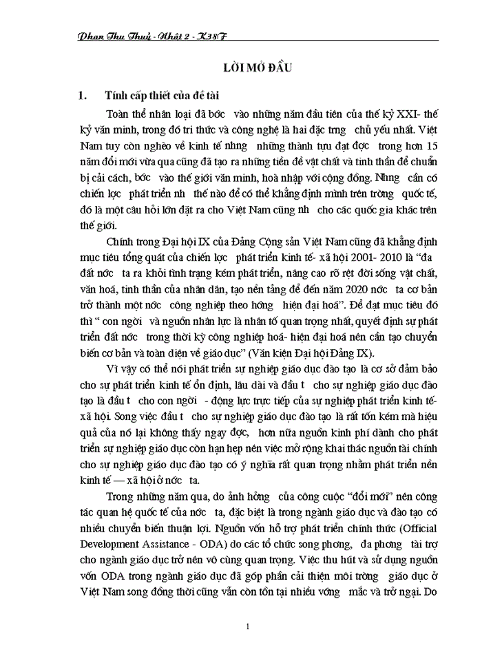 image for page Giải pháp nhằm tăng cường thu hút và sử dụng nguồn vốn ODA cho ngành giáo dục trong thời gian tới