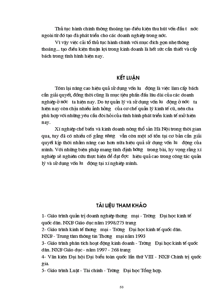 image for page VLD và biện pháp nâng cao hiệu quả sử dụng VLD tại Xí nghiệp Chế biến Kinh doanh Nông thổ sản Hà Nội