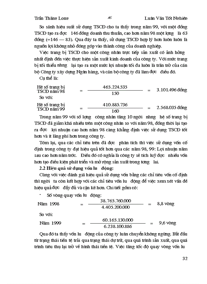 image for page Hiệu quả sử dụng vốn ở Công ty Xây dựng Ngân Hàng