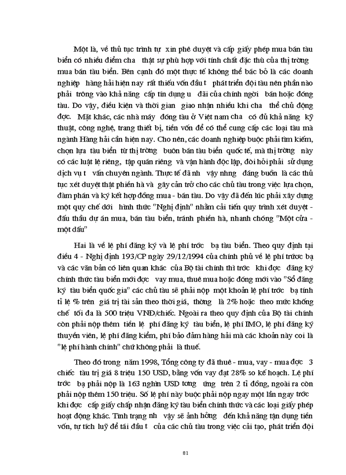 image for page Một số vấn đề về quản lý và nâng cao hiệu quả sử dụng vốn ở Tổng Công ty Hàng hải Việt Nam