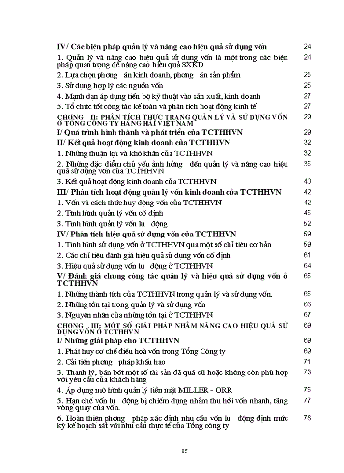 image for page Một số vấn đề về quản lý và nâng cao hiệu quả sử dụng vốn ở Tổng Công ty Hàng hải Việt Nam