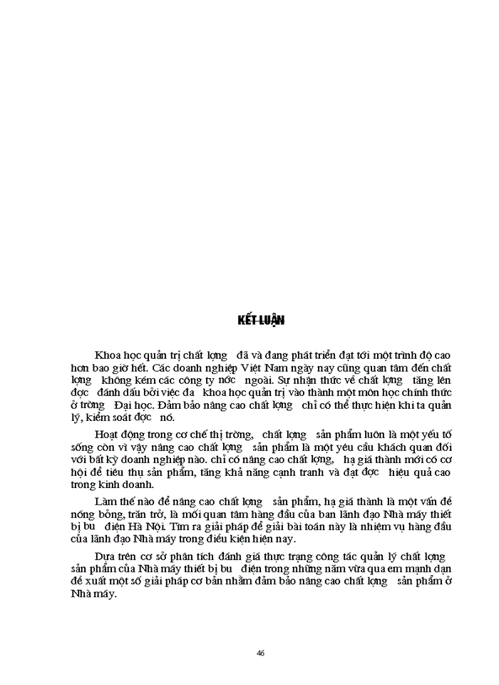 image for page Một số Giải pháp nhằm nâng cao chất lượng sản phẩm ở nhà máy thiết bị Bưu Điện
